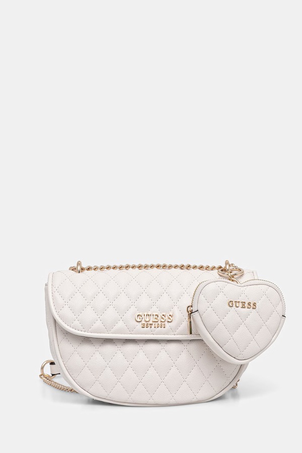 Сумочка Guess ATABEY цвет бежевый