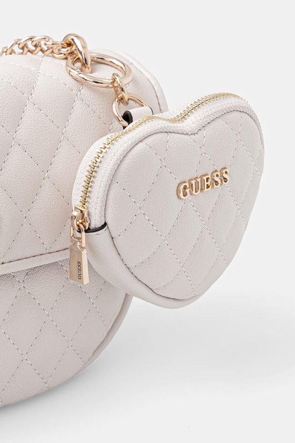 Сумочка Guess ATABEY колір бежевий фото 4