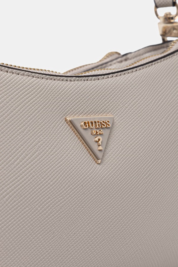 Сумка крос-боді жіноча зі штучної шкіри Guess NOELLE колір бежевий фото 4