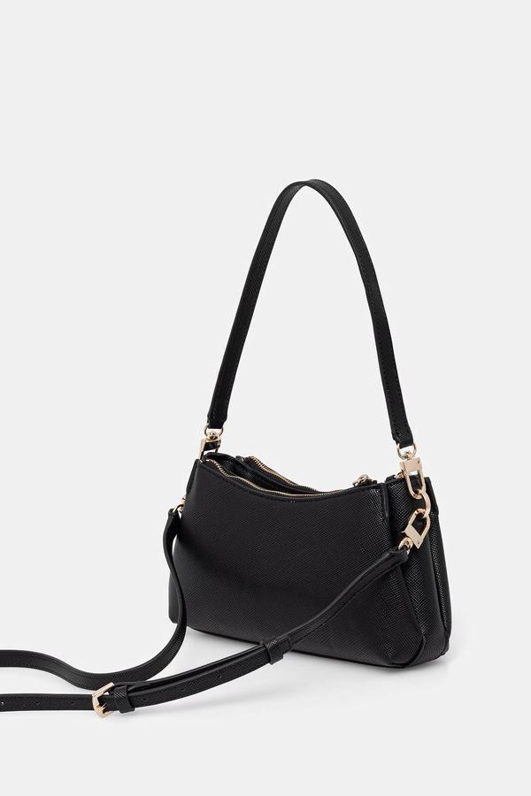 Сумка кросс-боди женская из искусственной кожи Guess NOELLE цвет черный фото 2