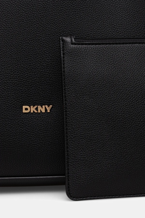 Сумка-шопер жіноча зі штучної шкіри DKNY колір чорний фото 4