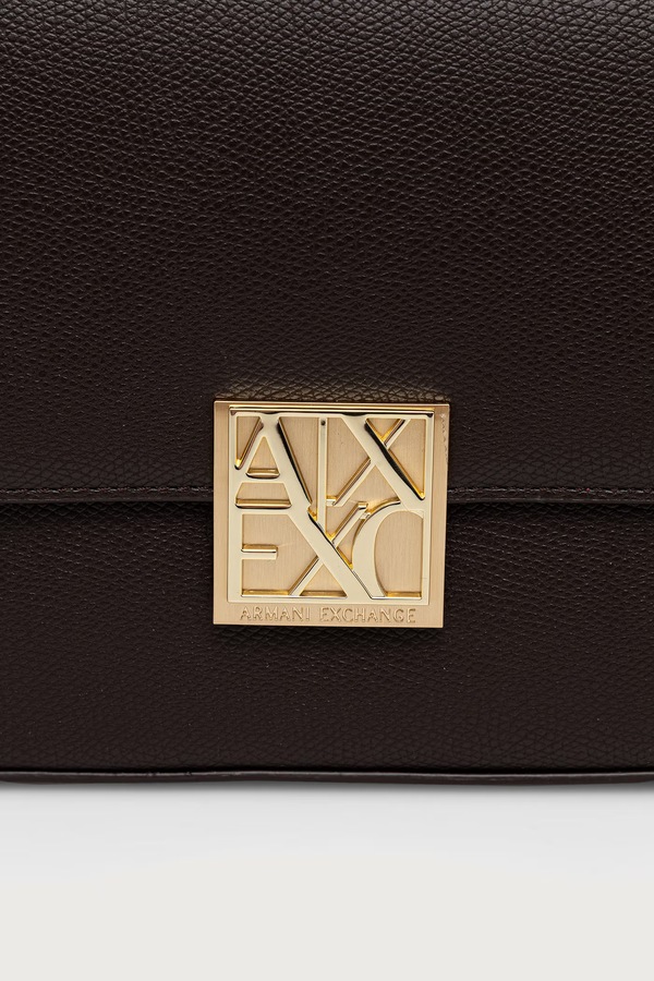 Сумочка жіноча зі штучної шкіри Armani Exchange колір коричневий фото 4