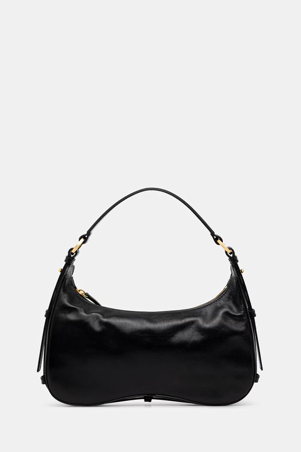 Сумочка hobo женская кожаная Pollini цвет черный