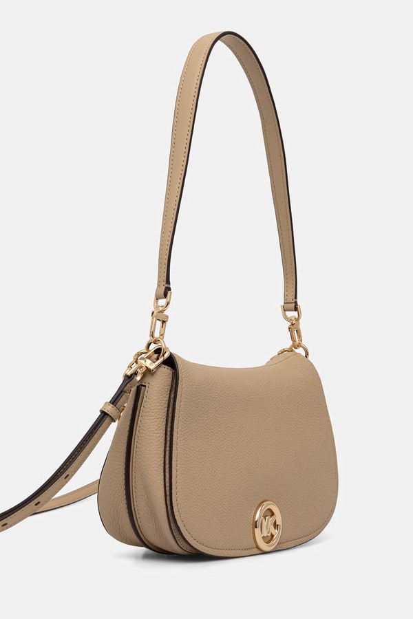 Сумка кросс-боди женская кожаная MICHAEL Michael Kors цвет бежевый