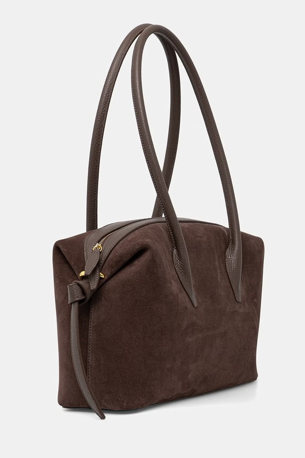 Сумочка женская замшевая Yuzefi BRIOCHE DUFFLE цвет коричневый