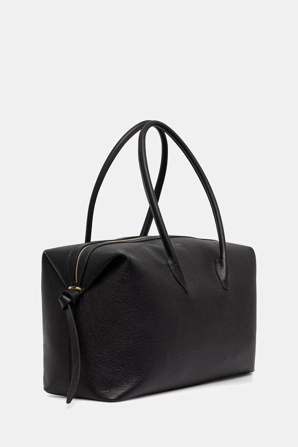 Сумочка жіноча шкіряна Yuzefi BRIOCHE WEEKENDER колір чорний