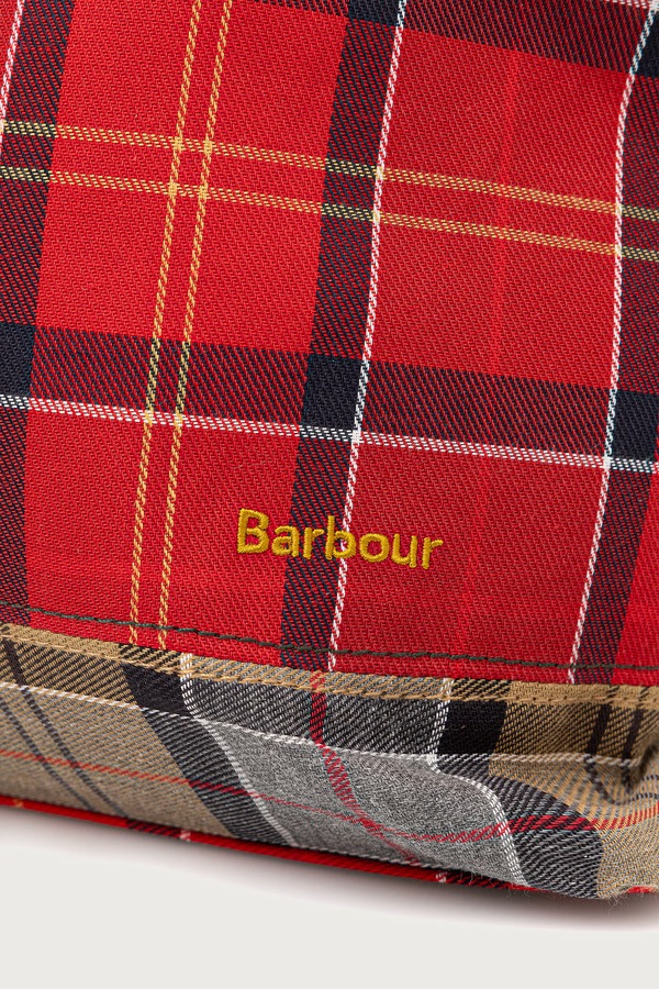 Сумка-шопер жіноча бавовняна Barbour Mya колір зелений фото 4