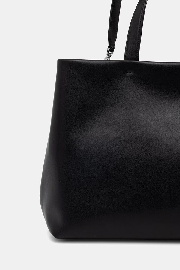 Сумка-шопер женская кожаная Emporio Armani цвет черный фото 2