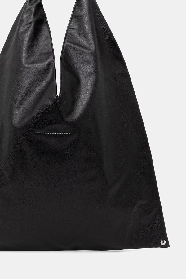 Сумка-тоут жіноча зі штучної шкіри MM6 Maison Margiela колір чорний фото 2