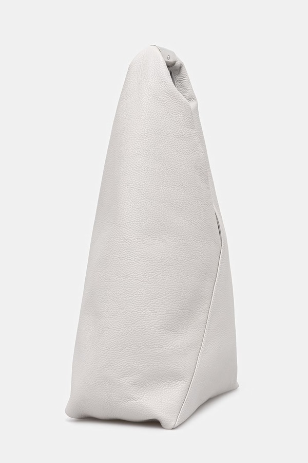 Шкіряна сумочка MM6 Maison Margiela колір сірий
