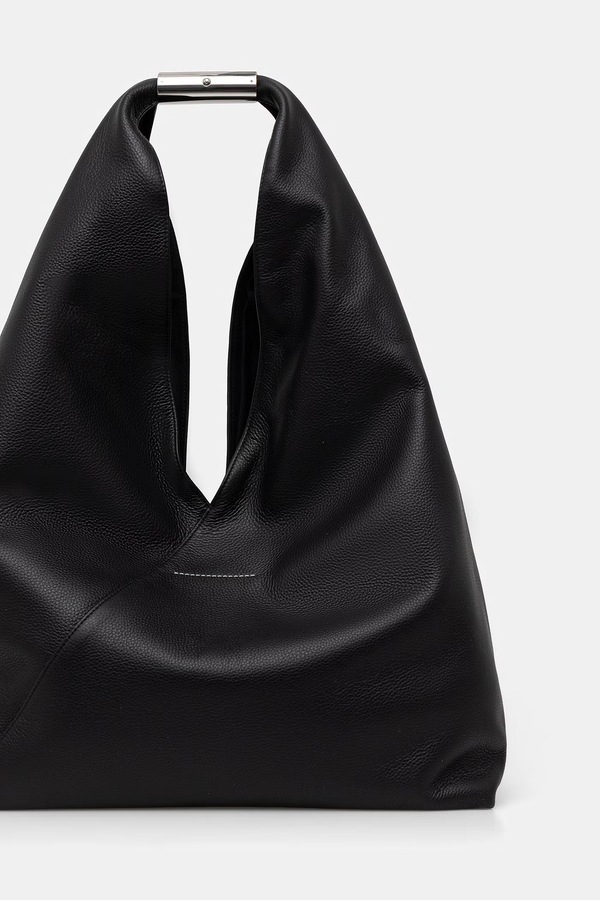 Сумка-тоут жіноча шкіряна MM6 Maison Margiela колір чорний фото 2