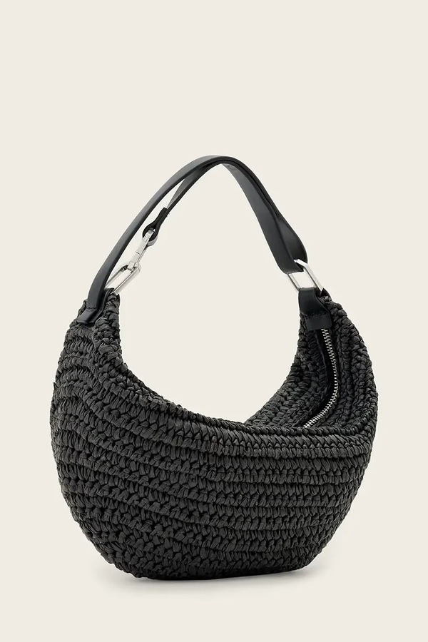 Сумочка жіноча плетена AllSaints LUNA колір чорний