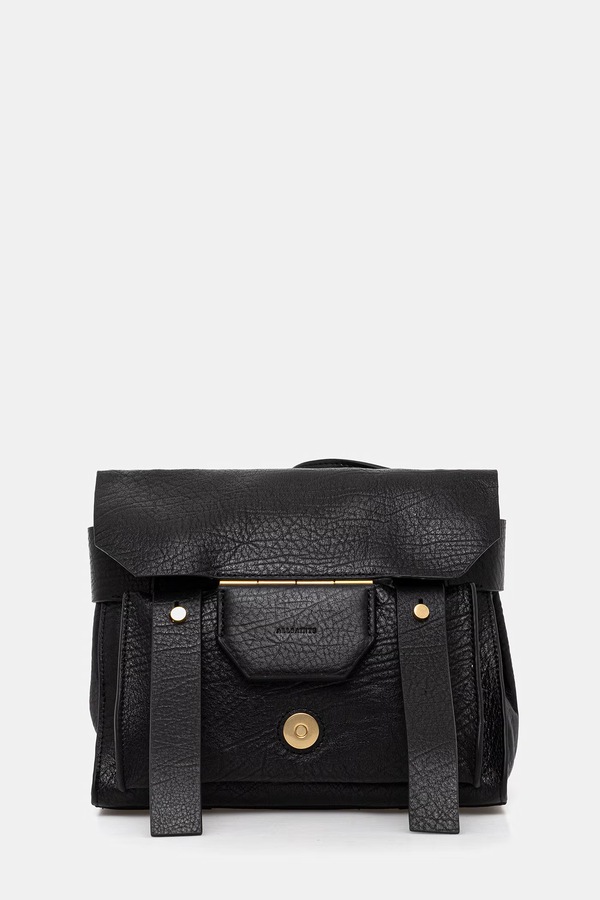 Шкіряна сумочка AllSaints URSA колір чорний