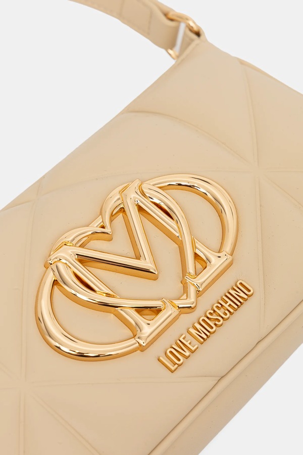 Сумочка Love Moschino колір бежевий фото 4