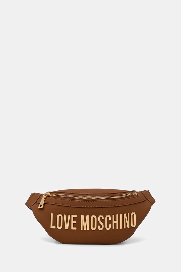 Сумка на пояс Love Moschino цвет коричневый