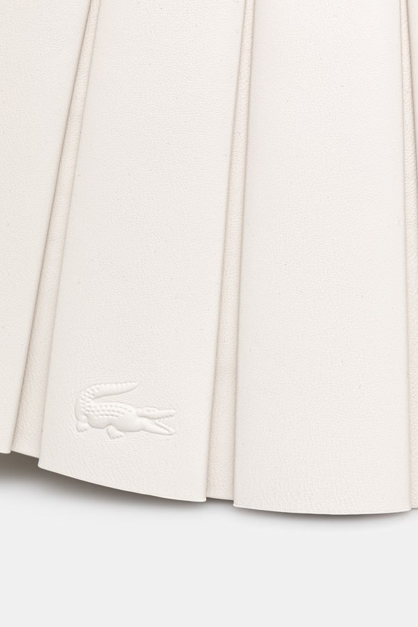 Сумка крос-боді жіноча шкіряна Lacoste колір бежевий фото 4