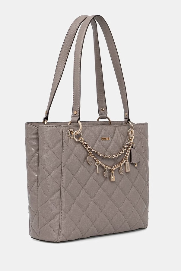 Сумка-шопер жіноча Guess LIBBY колір бежевий