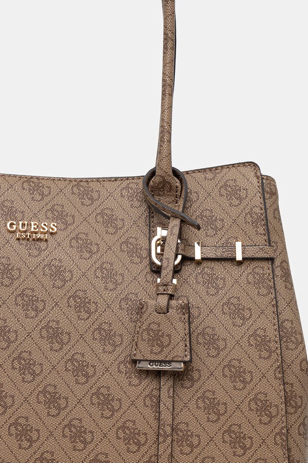 Сумочка жіноча Guess LEONA колір бежевий фото 4