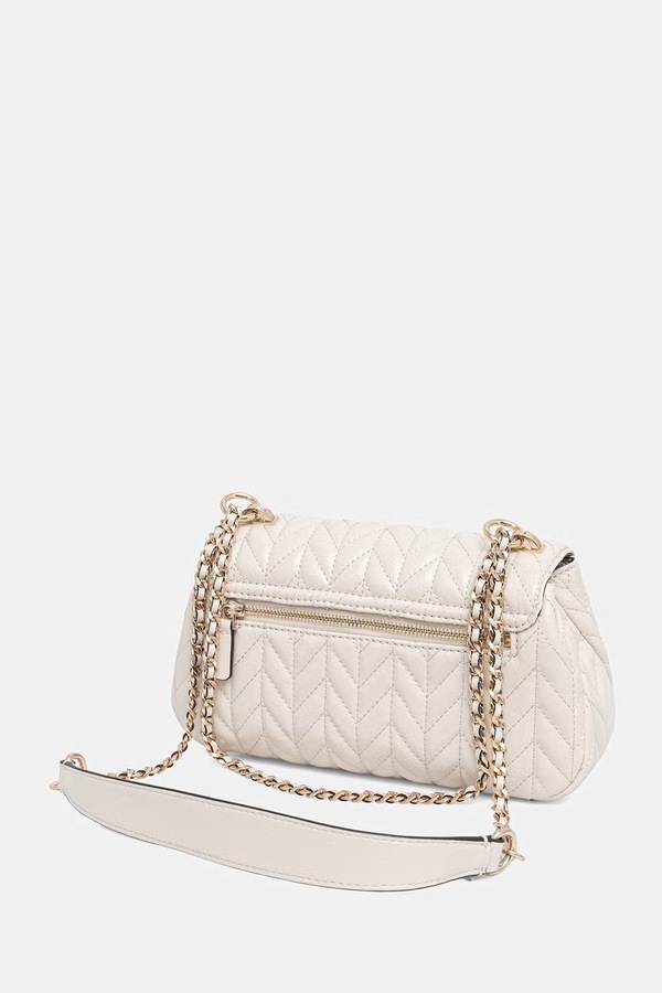 Сумка baguette женская из искусственной кожи Guess CHERYL цвет бежевый фото 2