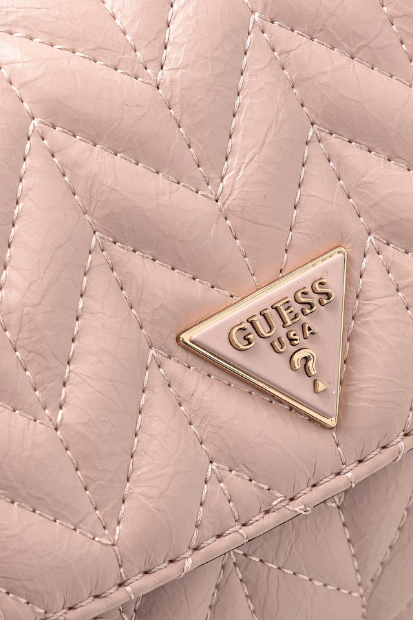 Сумка baguette жіноча зі штучної шкіри Guess CHERYL колір рожевий фото 4