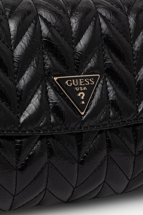 Сумка baguette жіноча зі штучної шкіри Guess CHERYL колір чорний фото 4