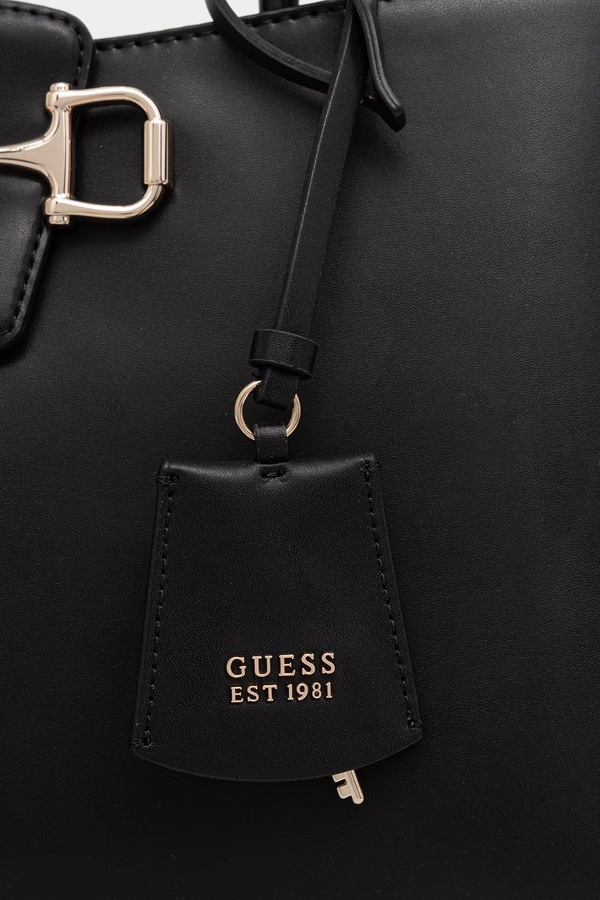 Сумка-тоут жіноча зі штучної шкіри Guess JANIE колір чорний фото 4