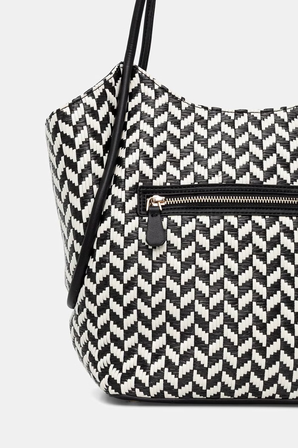 Сумка-шопер жіноча Guess TESSI колір чорний фото 2