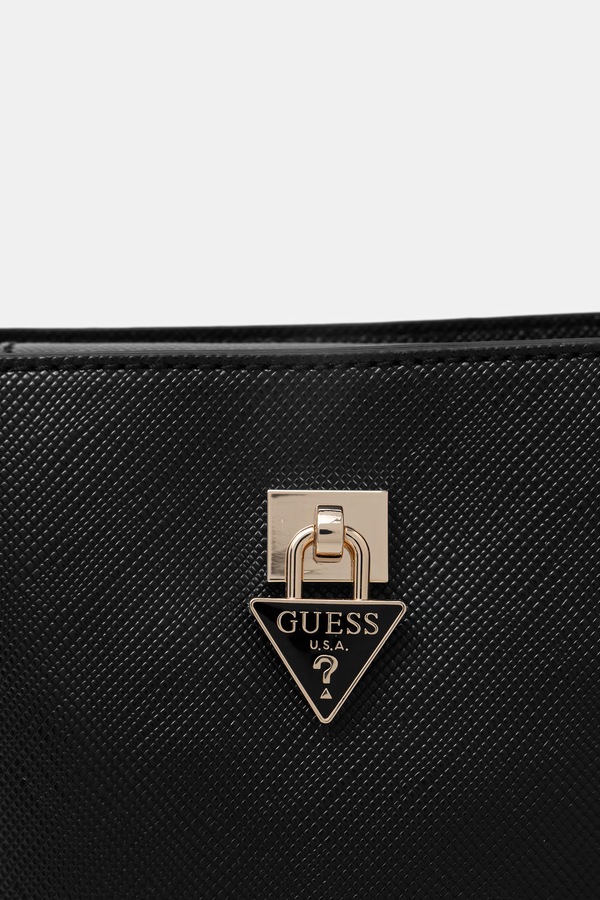 Сумка крос-боді жіноча зі штучної шкіри Guess PATSIE колір чорний фото 4