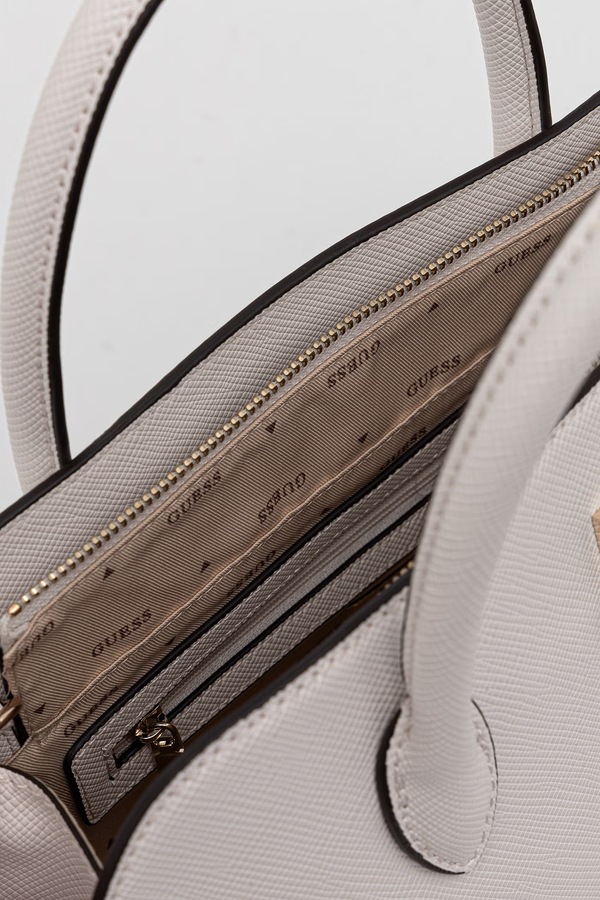 Сумка крос-боді жіноча зі штучної шкіри Guess PATSIE колір білий фото 4