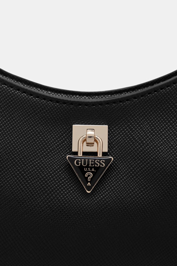Сумка крос-боді жіноча зі штучної шкіри Guess PATSIE колір чорний фото 4