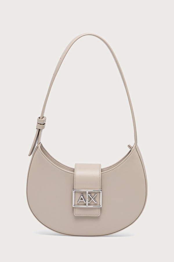 Сумочка hobo жіноча зі штучної шкіри Armani Exchange колір бежевий