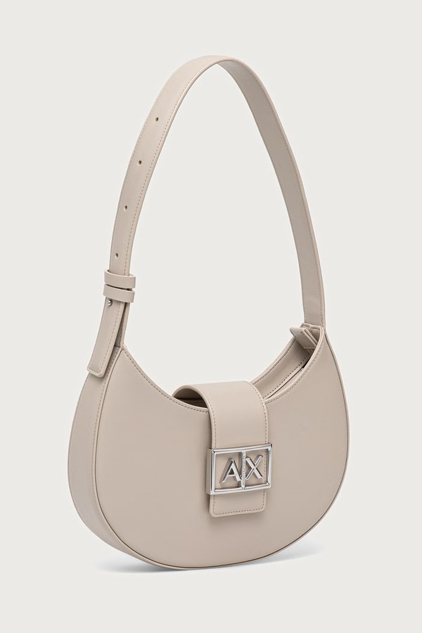 Сумочка hobo жіноча зі штучної шкіри Armani Exchange колір бежевий