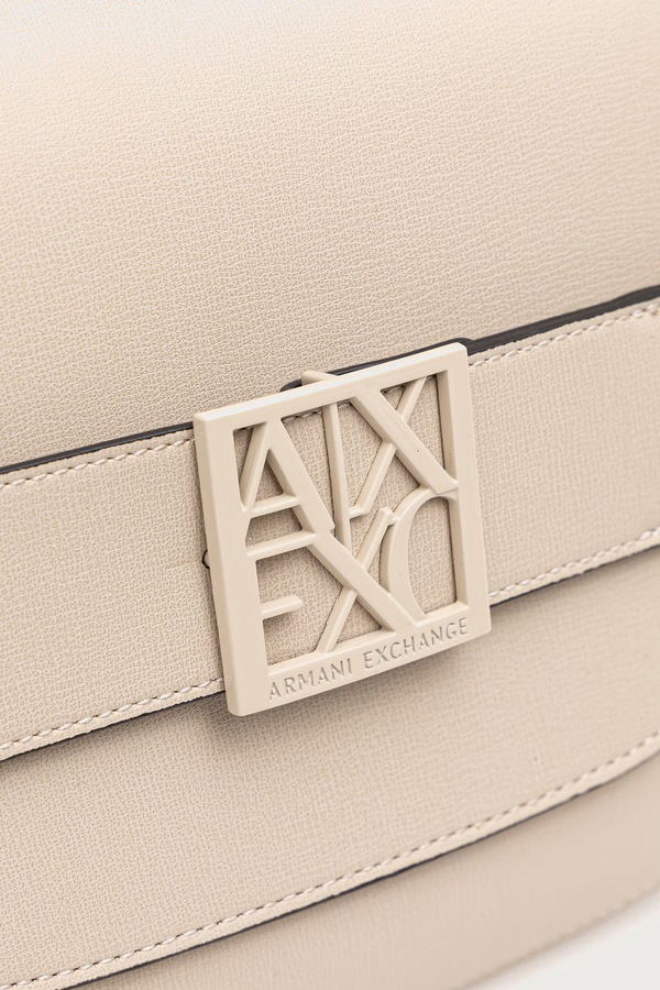 Сумка крос-боді жіноча зі штучної шкіри Armani Exchange колір бежевий фото 4