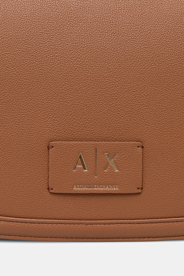 Сумочка жіноча зі штучної шкіри Armani Exchange колір коричневий фото 4