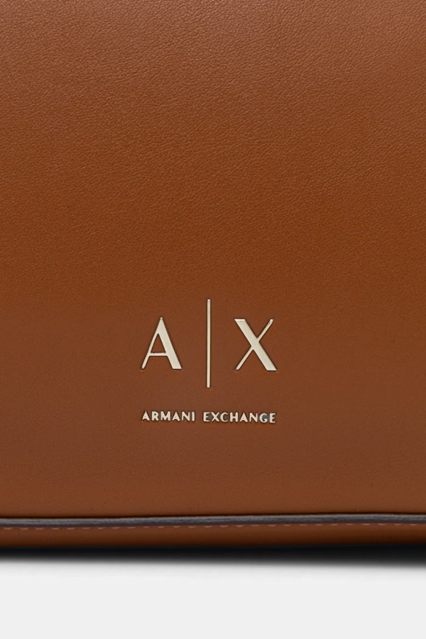 Сумочка жіноча зі штучної шкіри Armani Exchange колір коричневий фото 4