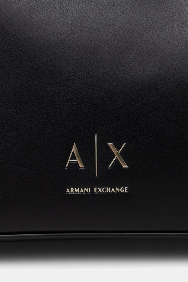 Сумочка жіноча зі штучної шкіри Armani Exchange колір чорний фото 4