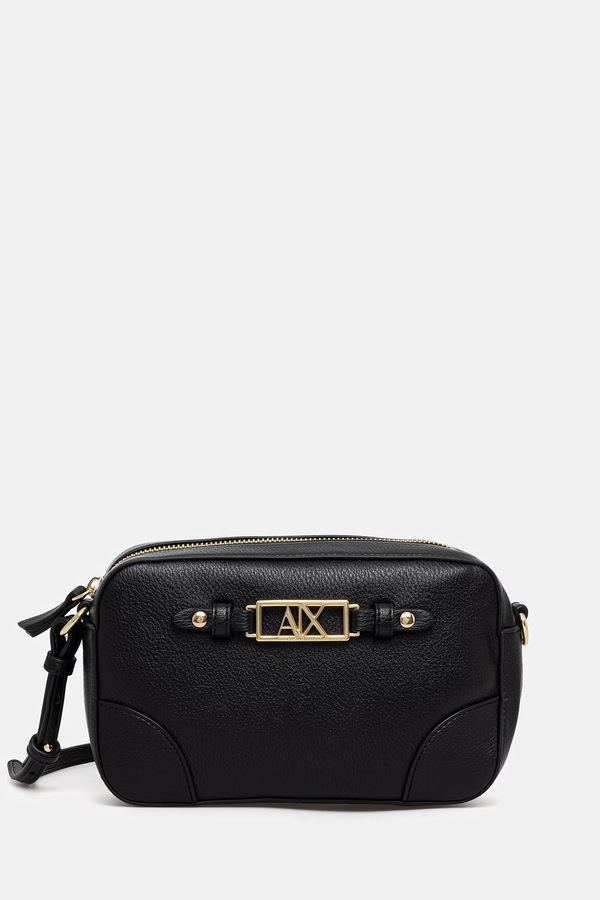 Сумка крос-боді жіноча зі штучної шкіри Armani Exchange колір чорний
