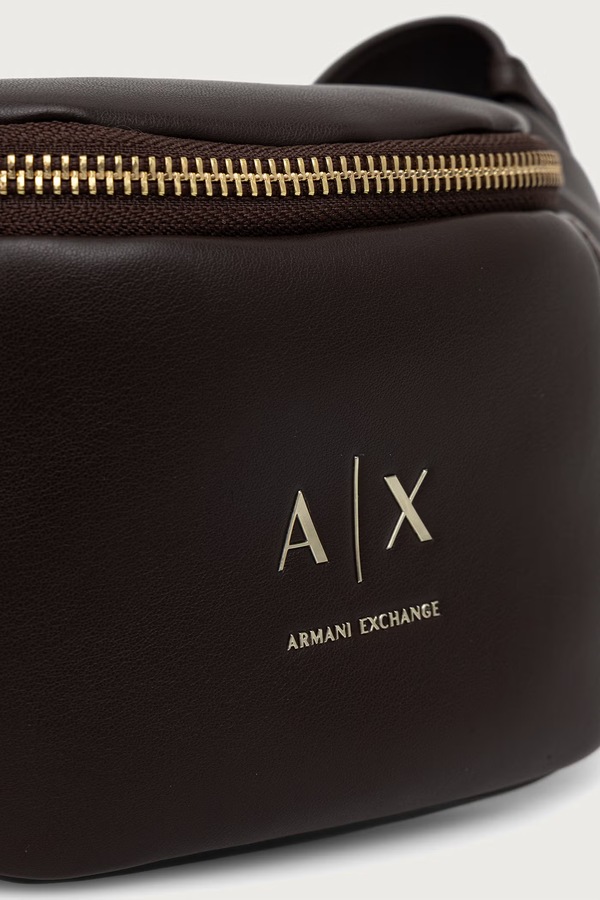 Бананка жіноча зі штучної шкіри Armani Exchange колір коричневий фото 4