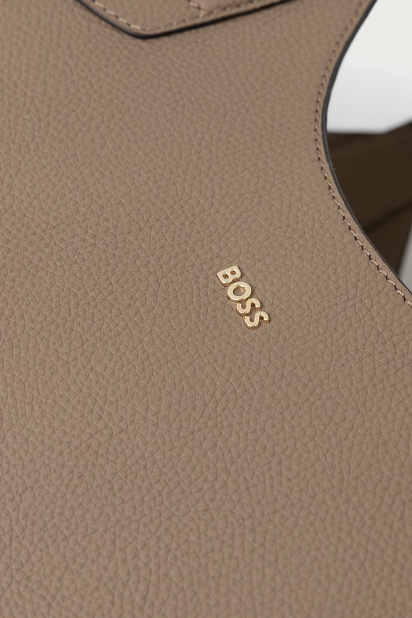 Сумочка жіноча шкіряна BOSS Lenah New Tote колір коричневий фото 4