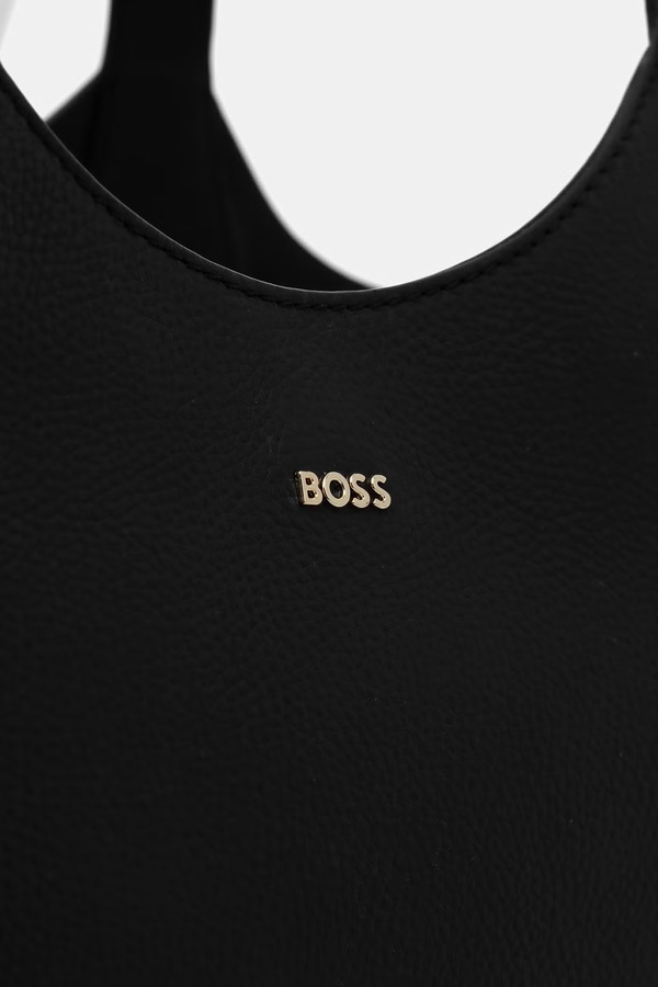 Сумочка жіноча шкіряна BOSS Lenah New Tote колір чорний фото 4