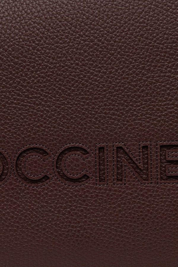 Сумка-шопер жіноча шкіряна Coccinelle колір червоний фото 4