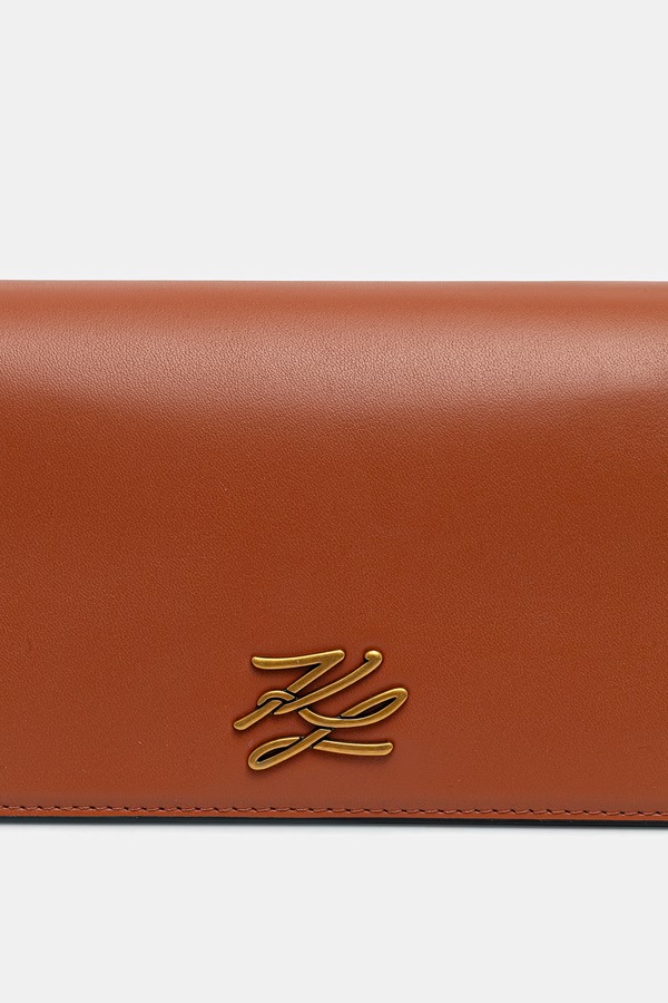 Сумка крос-боді жіноча Karl Lagerfeld K/AUTOGRAPH колір коричневий фото 4