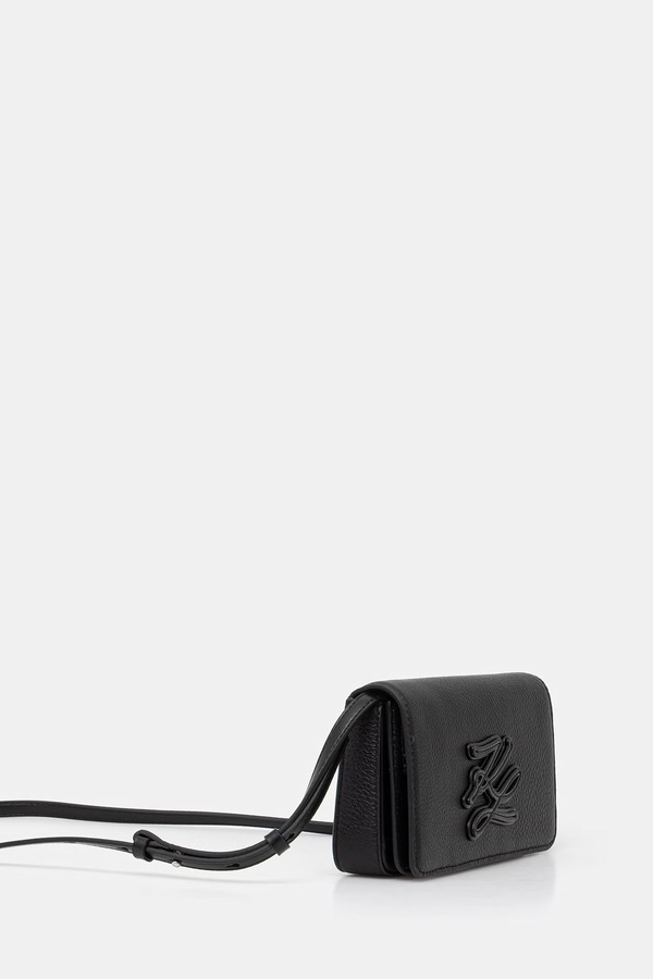 Сумочка жіноча шкіряна Karl Lagerfeld K/AUTOGRAPH колір чорний