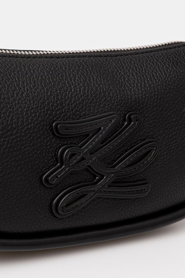 Сумочка жіноча шкіряна Karl Lagerfeld K/AUTOGRAPH колір чорний фото 4
