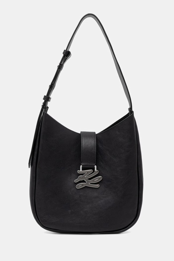 Сумочка женская кожаная Karl Lagerfeld K/AUTOGRAPH цвет черный