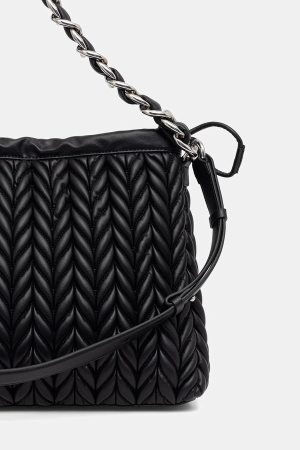 Сумочка жіноча зі штучної шкіри Karl Lagerfeld K/WEAVE колір чорний фото 2