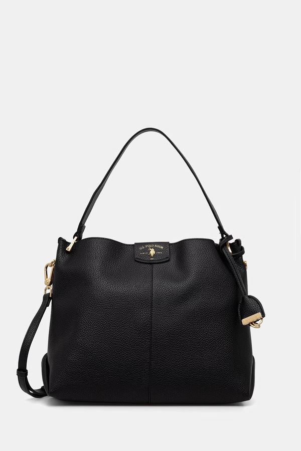 Сумка кросс-боди женская из искусственной кожи U.S. Polo Assn. ROYAL STEWART цвет черный