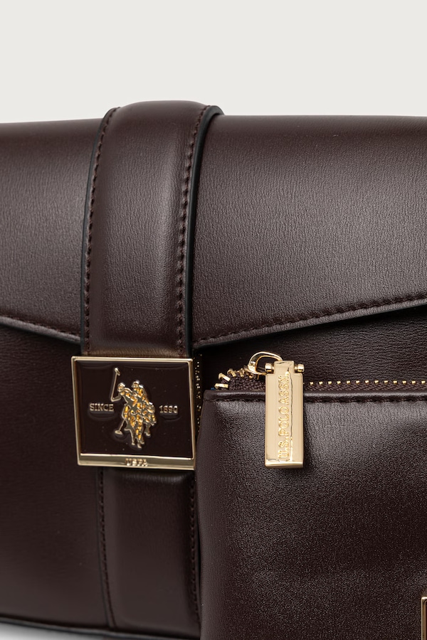 Сумка крос-боді жіноча U.S. Polo Assn. MARGARET колір коричневий фото 4