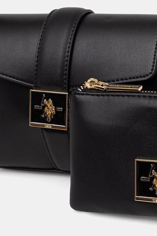 Сумка крос-боді жіноча U.S. Polo Assn. MARGARET колір чорний фото 4