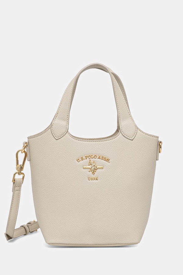 Сумка кросс-боди женская из искусственной кожи U.S. Polo Assn. STANFORD цвет бежевый